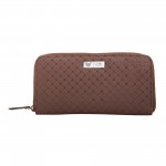 Beau Design Brown Color Quilted PU Stylish Clutch For Women's/Ladies/Girls